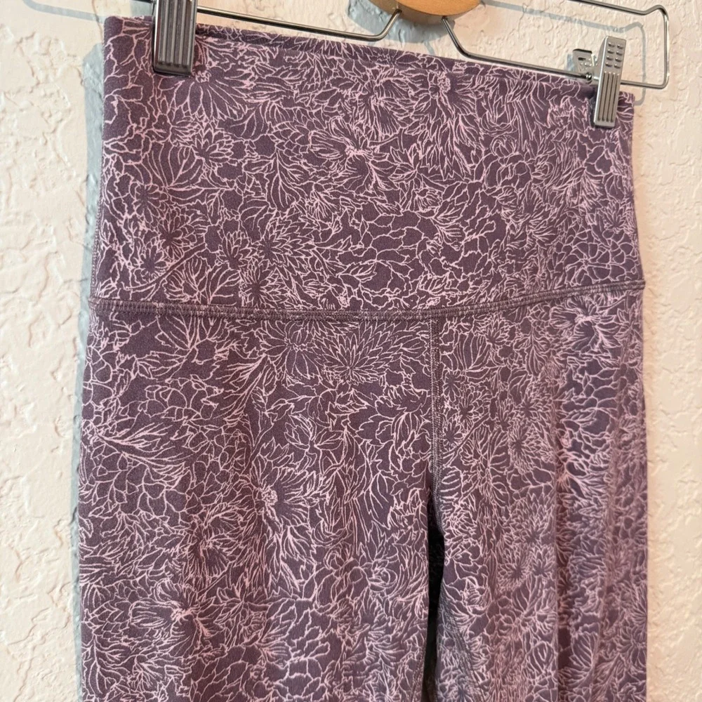 Lululemon Align High Rise Leggings 6 Floral Plum Yoga Athleisure LW5BVMS - Picture 3 of 6
